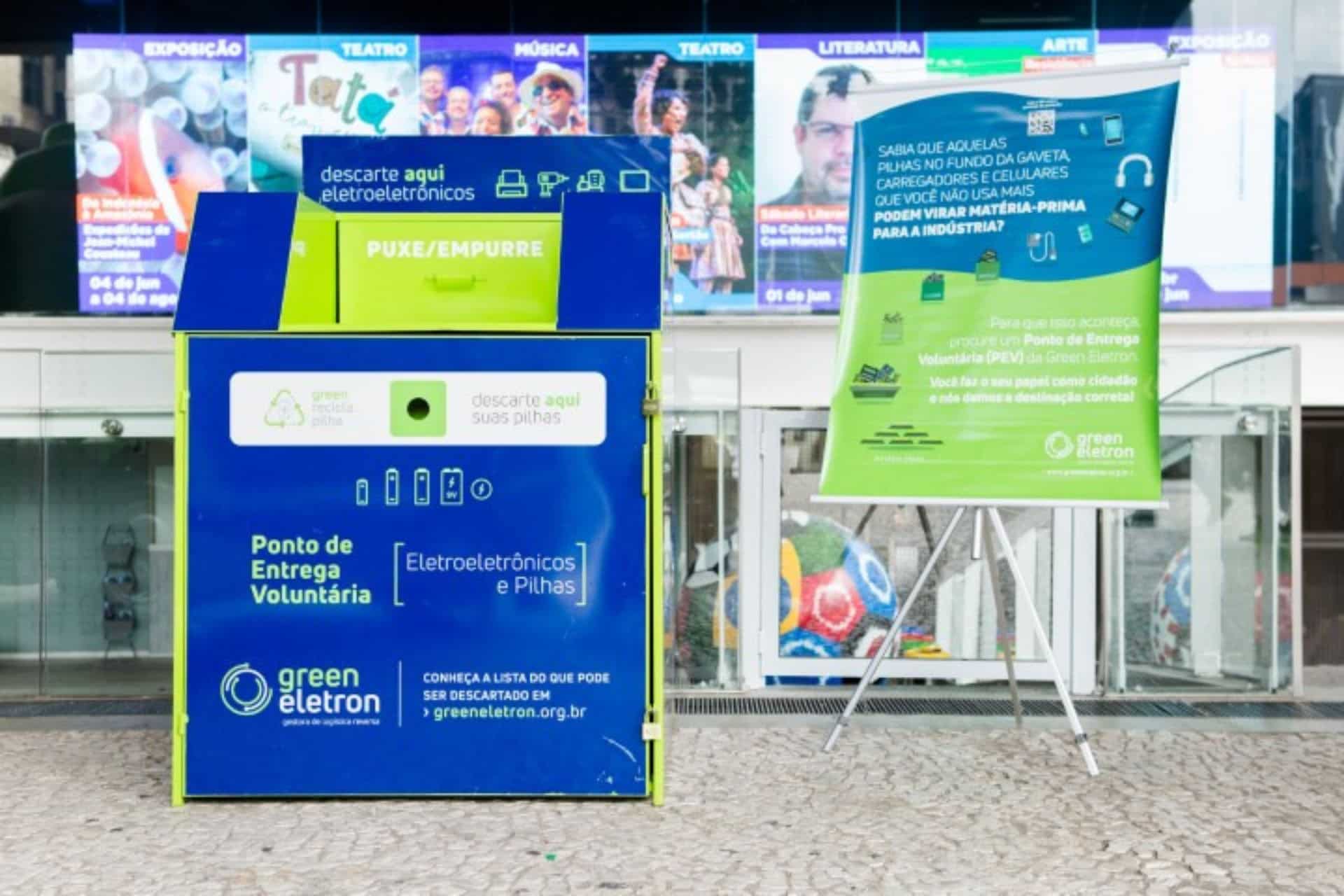 Ponto de coleta de lixo eletrônico 