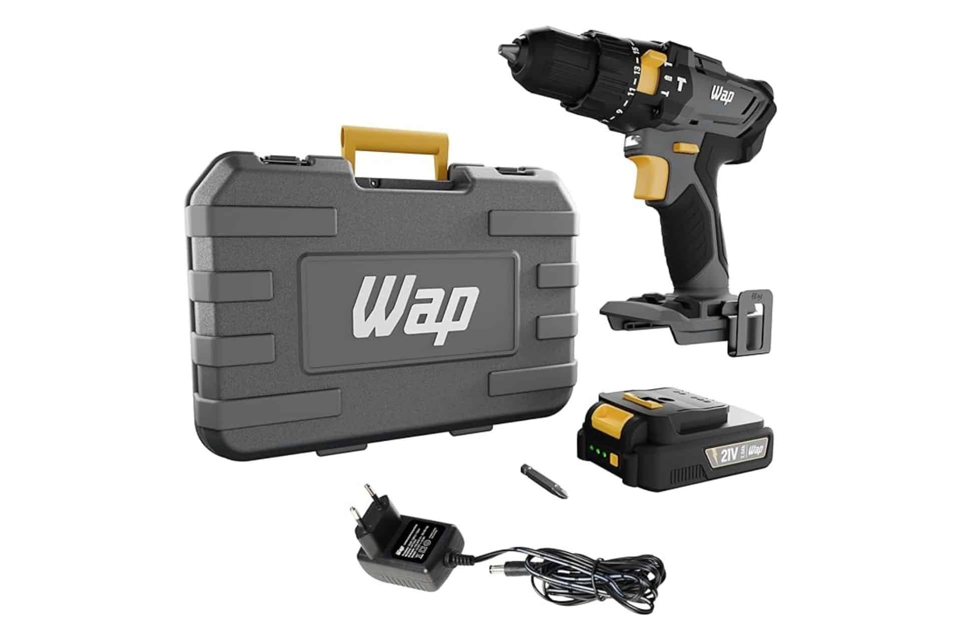 WAP Parafusadeira e Furadeira com Impacto à Bateria 3/8" 21V K21-ID01