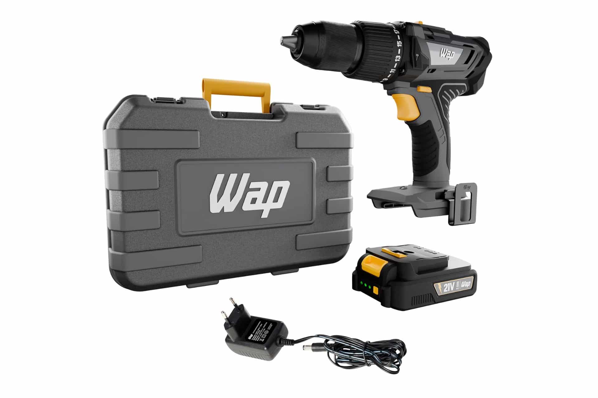 WAP Parafusadeira e Furadeira com Impacto à Bateria 1/2" 21V K21-ID03