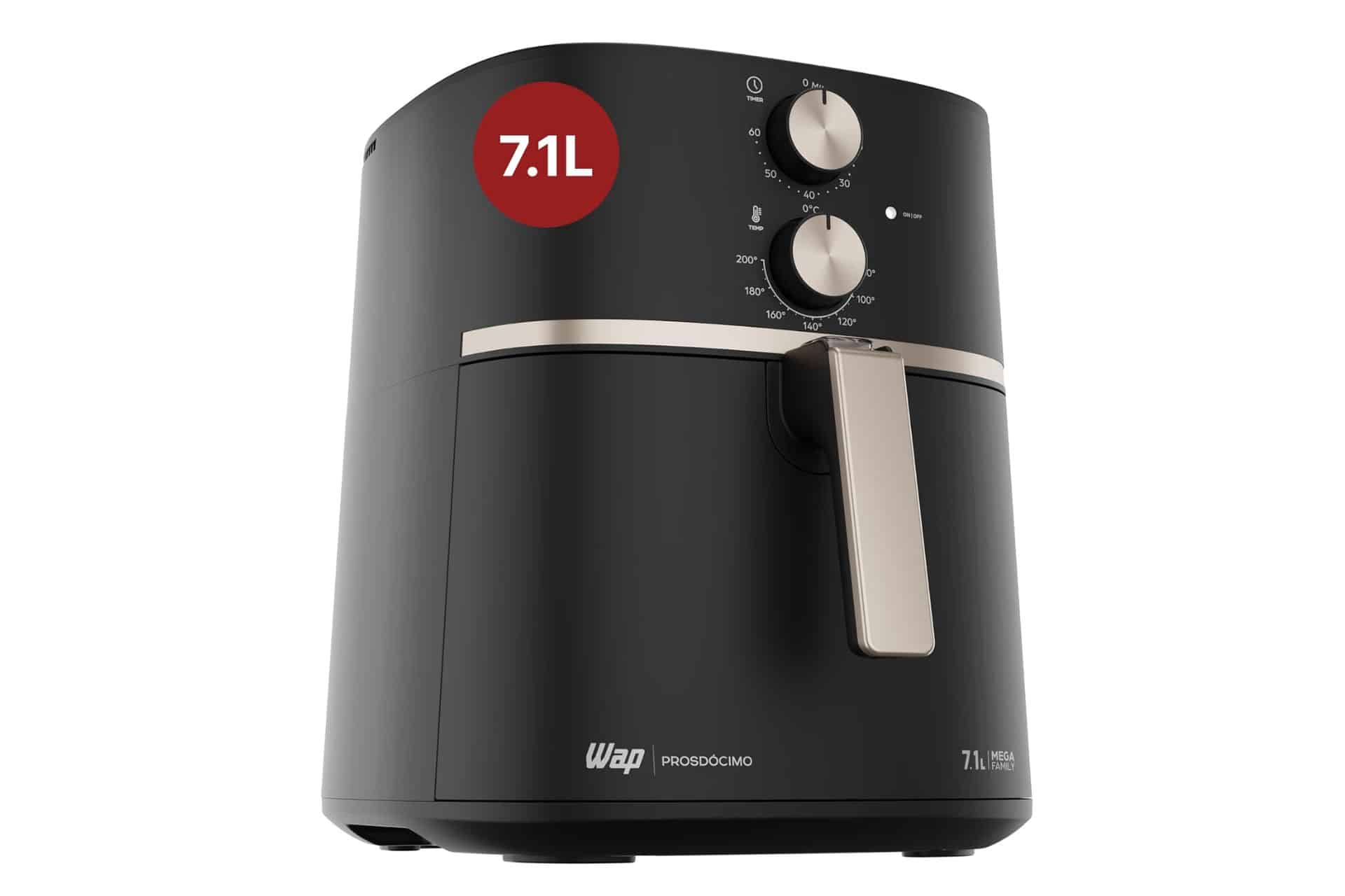 WAP Fritadeira Elétrica Air Fryer MEGA FAMILY 7,1