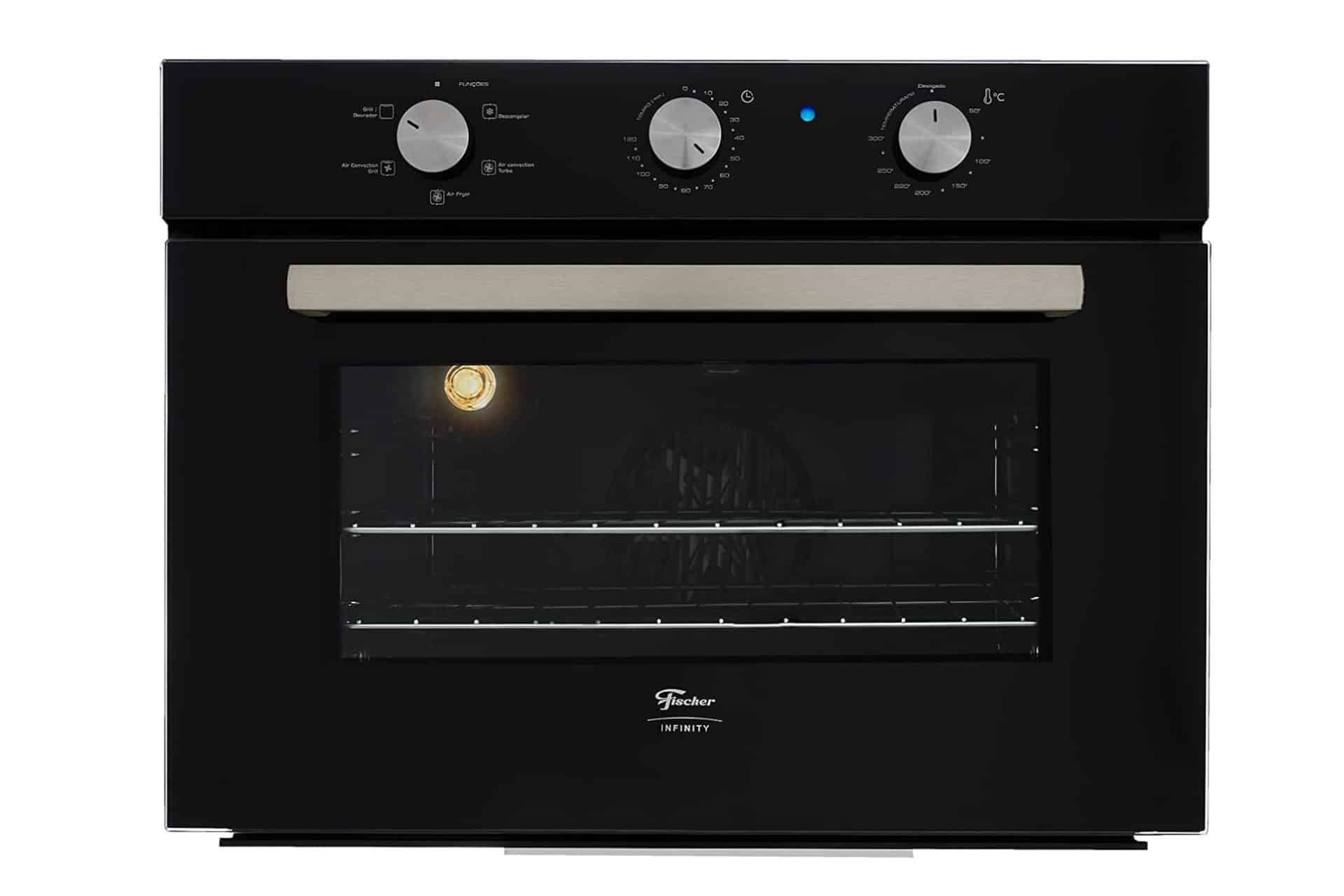 Fischer Forno Elétrico Embutir Infinity 50L com Air Fryer Preto 220V