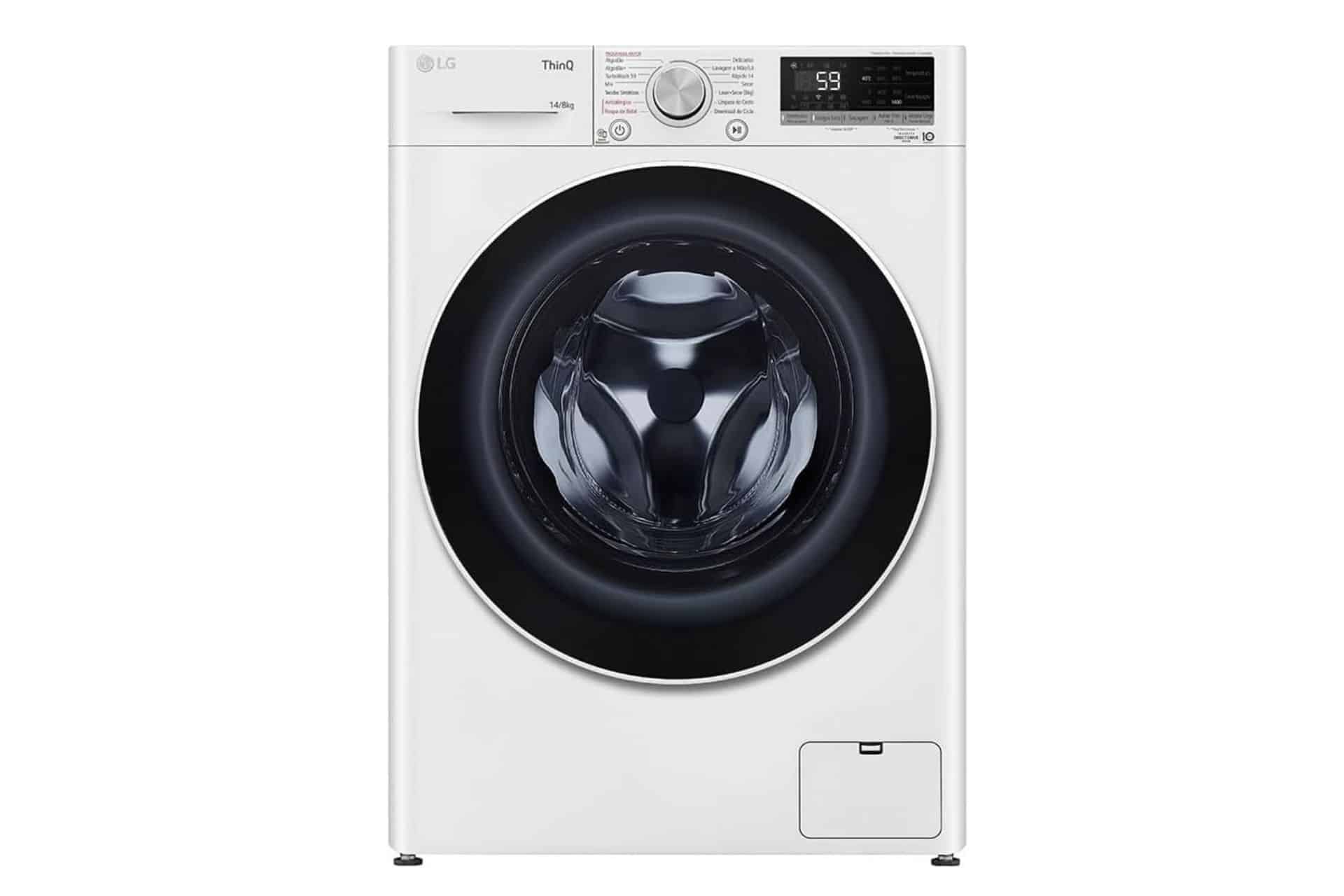 LG Smart VC4 Lava e Seca Branco Frontal 14kg Lavagem e 8kg Secagem com Inteligência Artificial AI DD