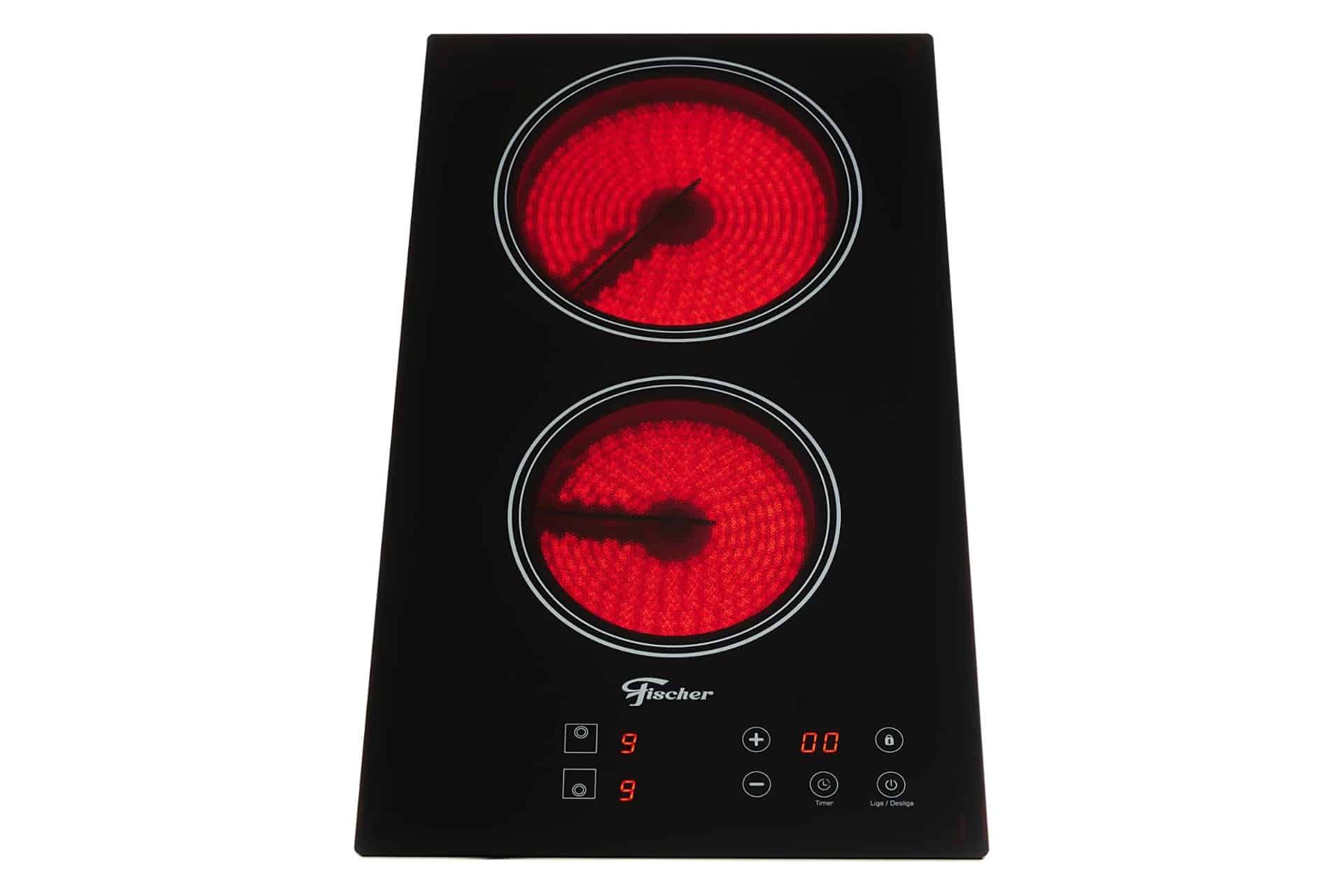 Fischer Cooktop Elétrico Touch 2 Bocas Mesa Vitrocerâmica